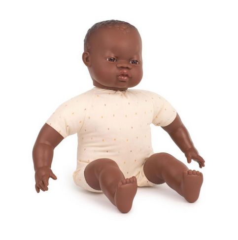 Poupée bébé Africain corps en tissu 40 cm