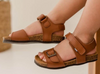 Stabifoot Sandales en cuir Happy camel