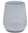 Mini cup gobelet d'apprentissage avec paille en silicone Gris clair EZPZ