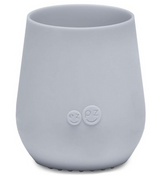 Mini cup gobelet d'apprentissage avec paille en silicone Gris clair EZPZ