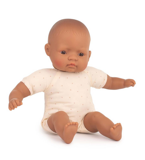 Poupée bébé Latino corps en tissu 32 cm