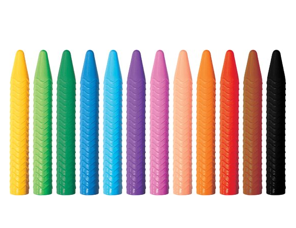 Rouleau à colorier Dino avec 12 pastels