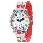 Twistiti - Montre cadran chiffres et bracelet Cherry