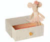 Maileg dancing mouse in daybed little sister