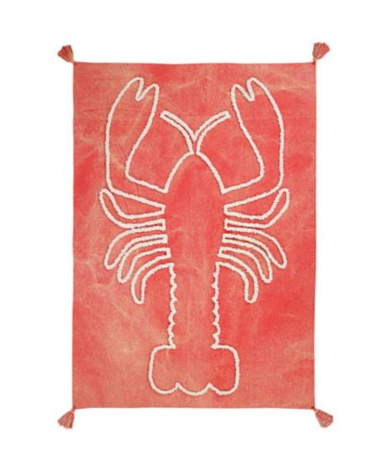 Lorena Canals Wall Hanging Giant Lobster Brick Red