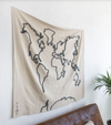 Lorena Canals Wall Hanging Canvas World Map