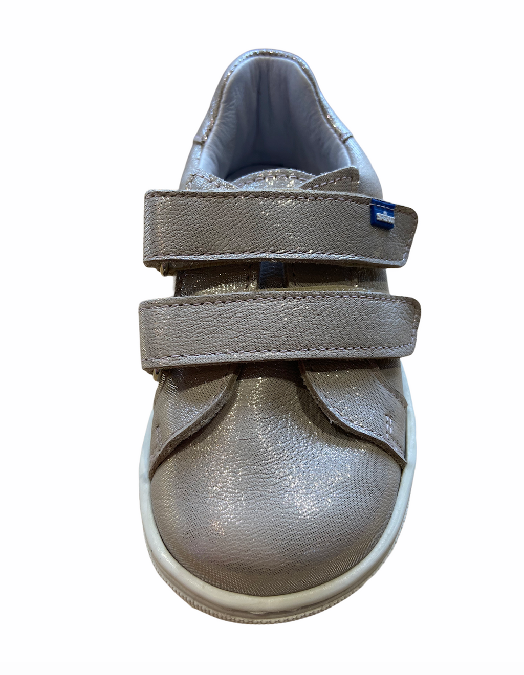 Chaussures en cuir basses Gris pailleté Pointure 34