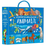 Coffret méga atlas des animaux - Atlas, cartes questions/réponses, animaux 3D
