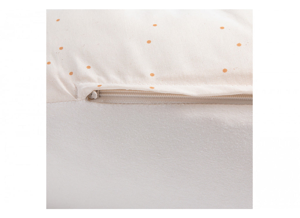 Nobodinoz Nursing Pillow Sunrise Honey Sweet Dots Natural