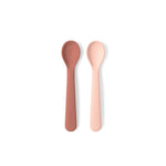 Ekobo Silicone Spoon Set - 2 Pack Blush / Terracotta