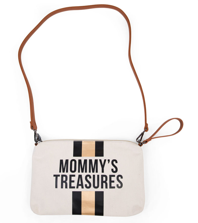 Mommy’s Treasures Off White Stripes Black & Gold