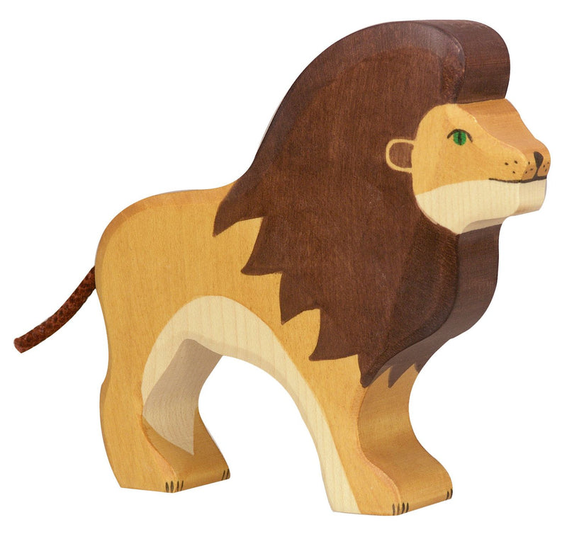 Holztiger Jungle Lion