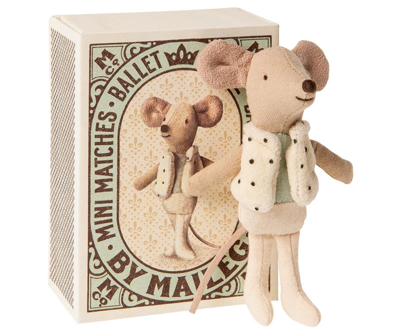 Maileg Dancer in matchbox little brother mouse