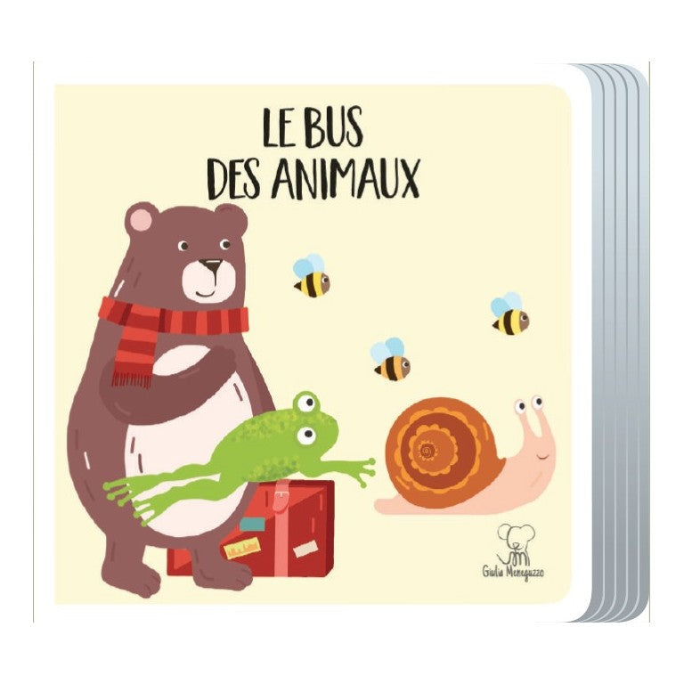 Puzzle et livre « Le bus des animaux » - 20 pièces