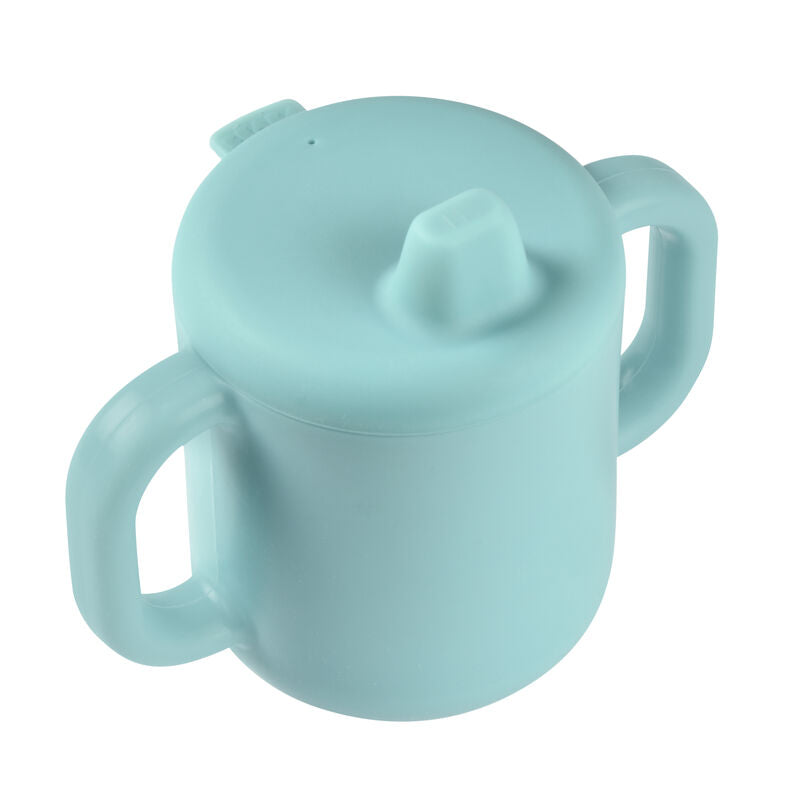 Mini cup gobelet d'apprentissage avec paille en silicone Gris foncé EZ –  Lemon8store
