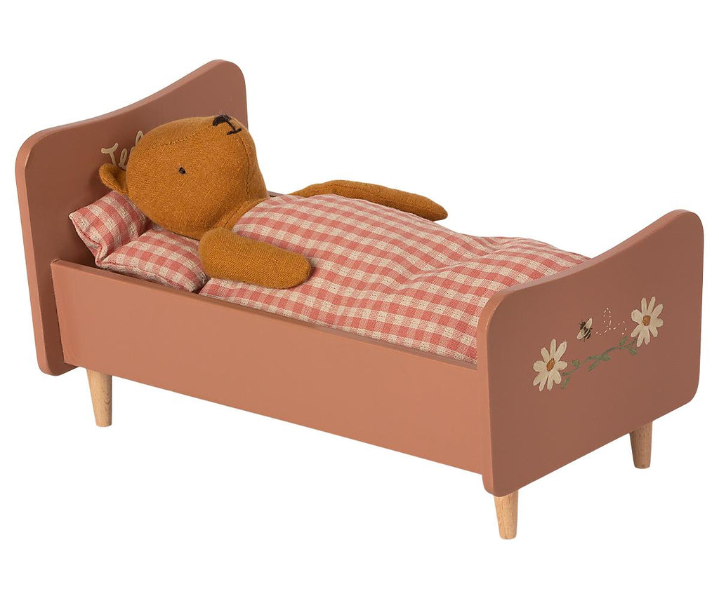 Maileg Wooden Bed Teddy Mom