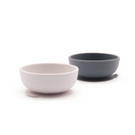 Ekobo Silicone Suction Bowl - 2 pack Cloud/Storm