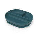 Ekobo Silicone Divided Plate with suction foot Blue Abyss