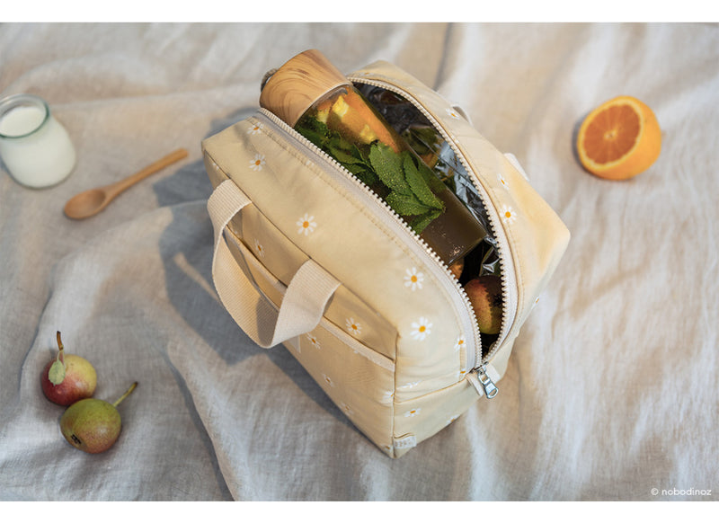 Nobodinoz Sunshine Insulated Lunch Bag Daisies