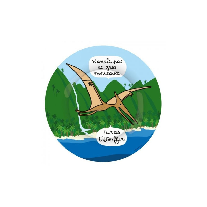 Assiette - Dino Ptérodactyle