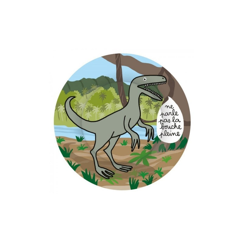 Assiette - Dino Vélociraptor